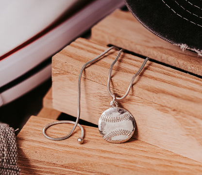 Softball Necklace for Softball Player