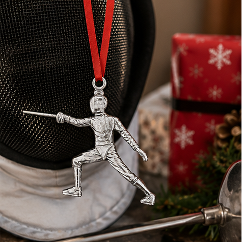 Fencing Ornament - Fencer with Epee Weapon Gifts