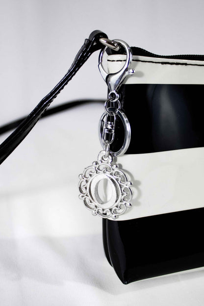 Custom Monogram Keychain and Bag Charm - Letter Initial Gifts