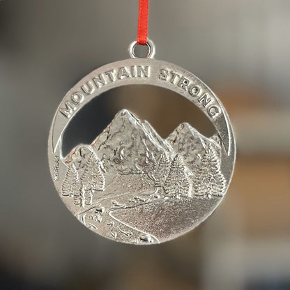 Handmade Mountain Strong Charity Ornament