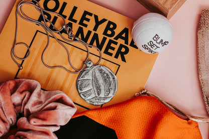 Silver Pewter Metal Volleyball Jewelry Top Gift Ideas - House of Morgan Pewter