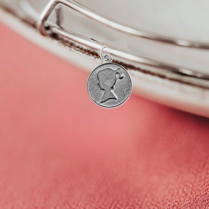 Young Girl Pewter Charm Bracelet 