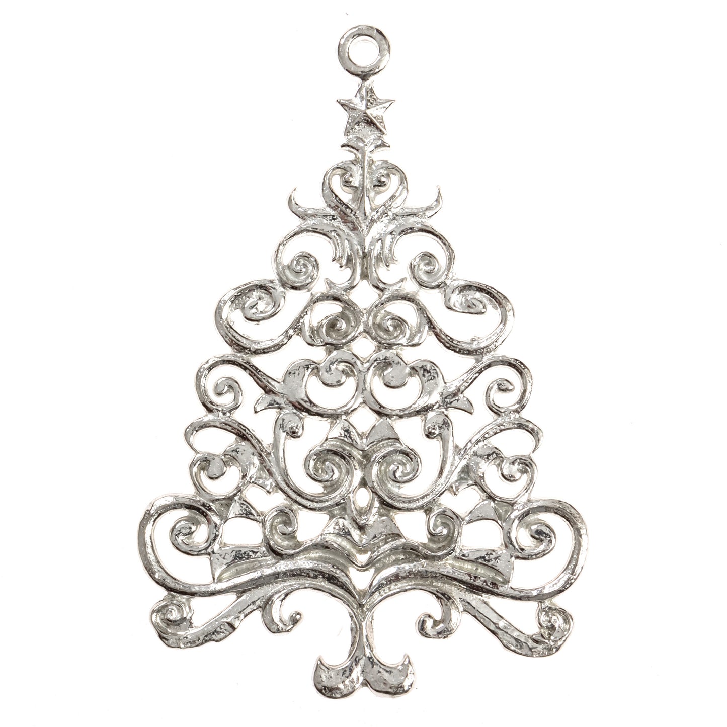 Scroll Christmas Tree Ornament - Elegant Holiday Decorations