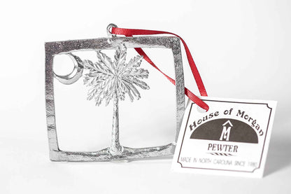South Carolina Square State Flag - South Carolina Christmas Ornament