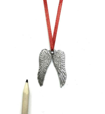Small Guardian Angel Wings Christmas Ornament - Memorial Gift for Loved One
