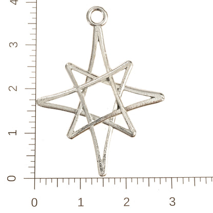 Star - Moravian Star - Bethlehem Star - Sherrif Badge - Christmas Ornament - Necklace - Earrings - Keychain