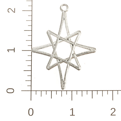 Star - Moravian Star - Bethlehem Star - Sherrif Badge - Christmas Ornament - Necklace - Earrings - Keychain