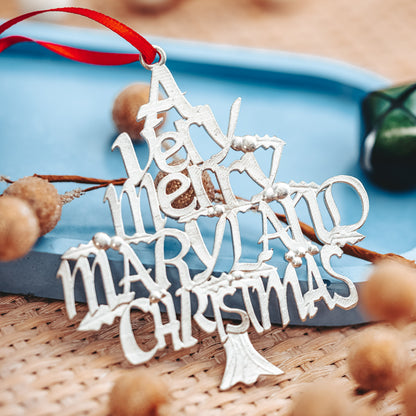 A Very Merry Maryland Christmas Ornament