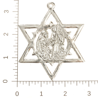 Star - Moravian Star - Bethlehem Star - Sherrif Badge - Christmas Ornament - Necklace - Earrings - Keychain
