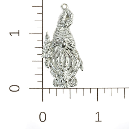 Gnome Christmas Ornament - Forest Gnome - Jewelry - Suncatcher - Earrings - Necklace - Plant Stake - Keychain