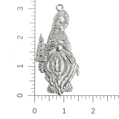 Gnome Christmas Ornament - Forest Gnome - Jewelry - Suncatcher - Earrings - Necklace - Plant Stake - Keychain