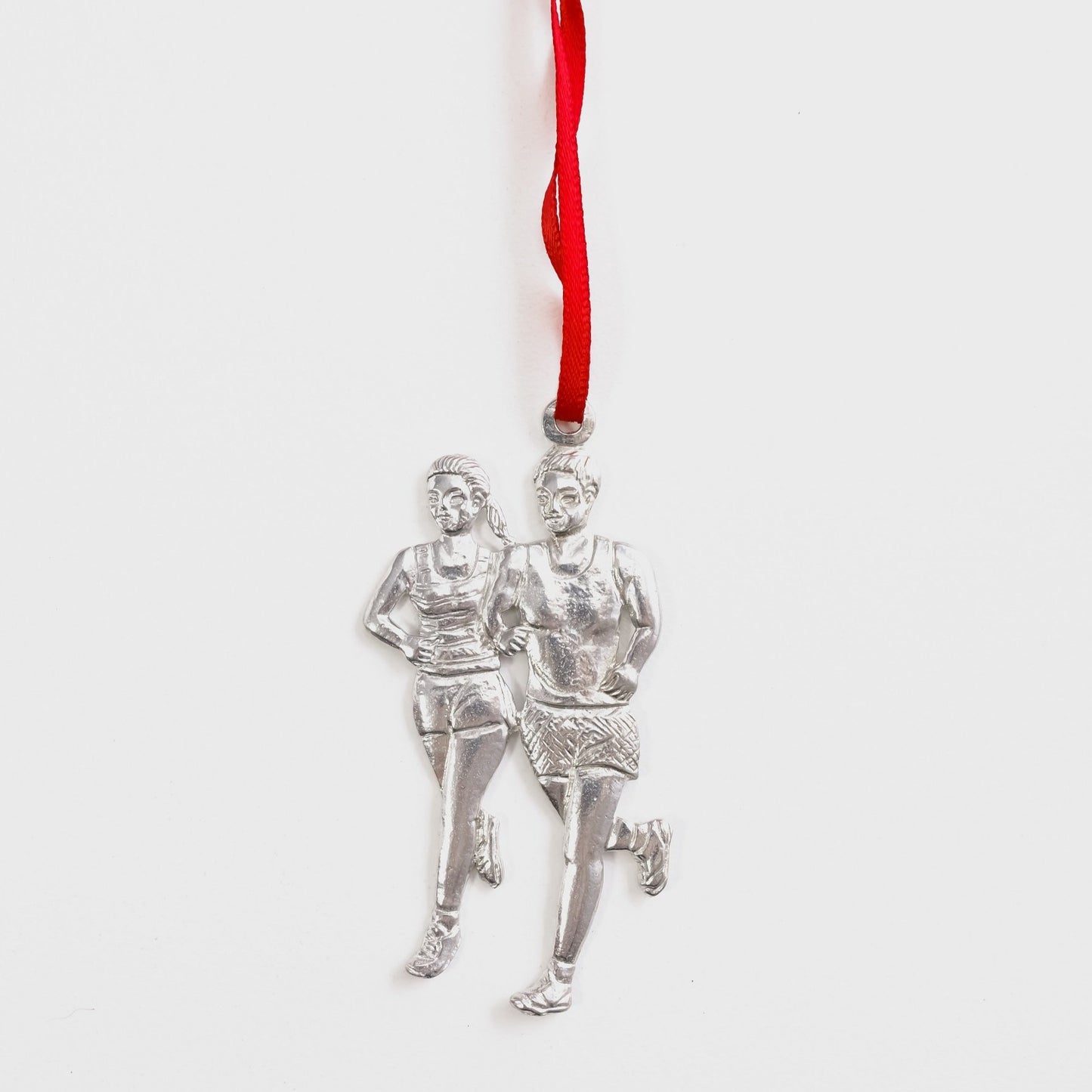 pewter male and women running gift