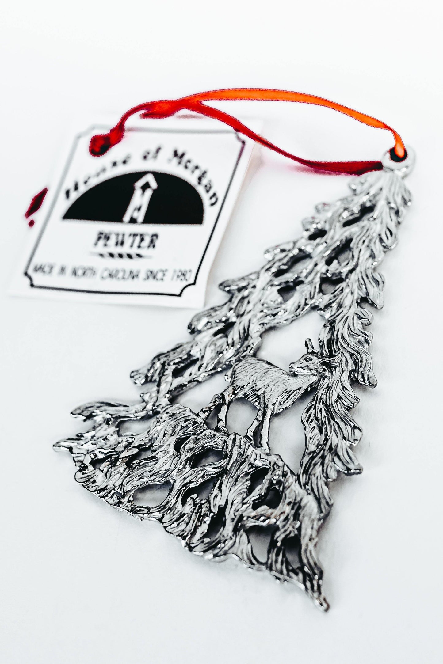 Handmade Winter Wonderland Collection Gift Set of Two Christmas Ornaments - House of Morgan Pewter