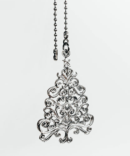 Handmade Pewter Holiday Ceiling Fan Light Pulls, Christmas Decoration - House of Morgan Pewter