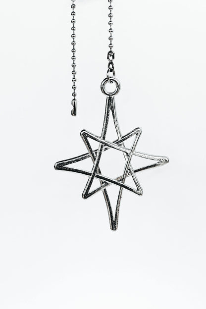 Handmade Pewter Holiday Ceiling Fan Light Pulls, Christmas Decoration - House of Morgan Pewter