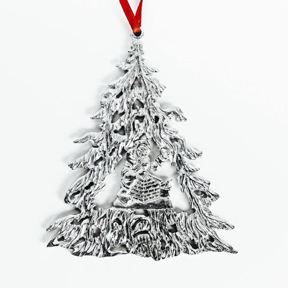 handmade winter wonderland santa christmas ornament