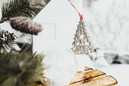 Handmade Winter Wonderland Collection Gift Set of Two Christmas Ornaments - House of Morgan Pewter