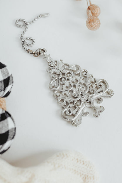 Handmade Pewter Holiday Ceiling Fan Light Pulls, Christmas Decoration - House of Morgan Pewter