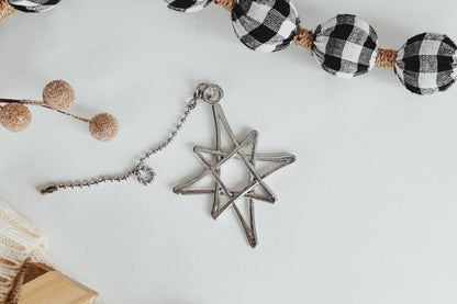 Handmade Pewter Holiday Ceiling Fan Light Pulls, Christmas Decoration - House of Morgan Pewter