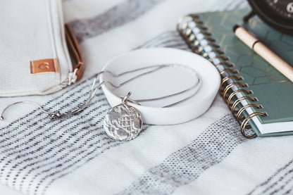 Planet Earth Pendant Necklace - World Jewelry - Earth Day Gift