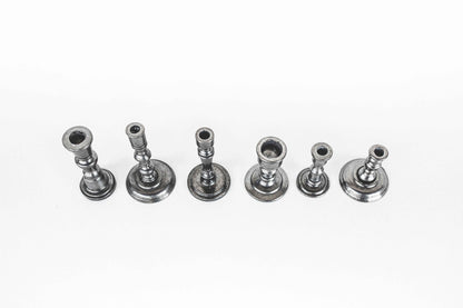 Mini Pewter Candlestick Holder - Birthday Candle Holder - Colonial Home Decoration