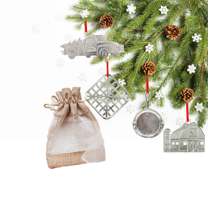 Tobacco Basket Christmas Ornament