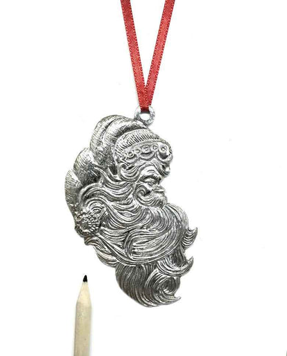 Santa Claus Beard Christmas Ornament - Santa Profile