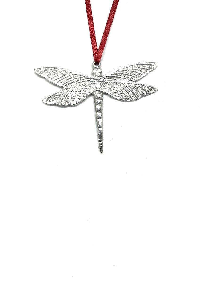 772 Dragonfly Keepsake Holiday Christmas Ornament Pewter - House of Morgan Pewter