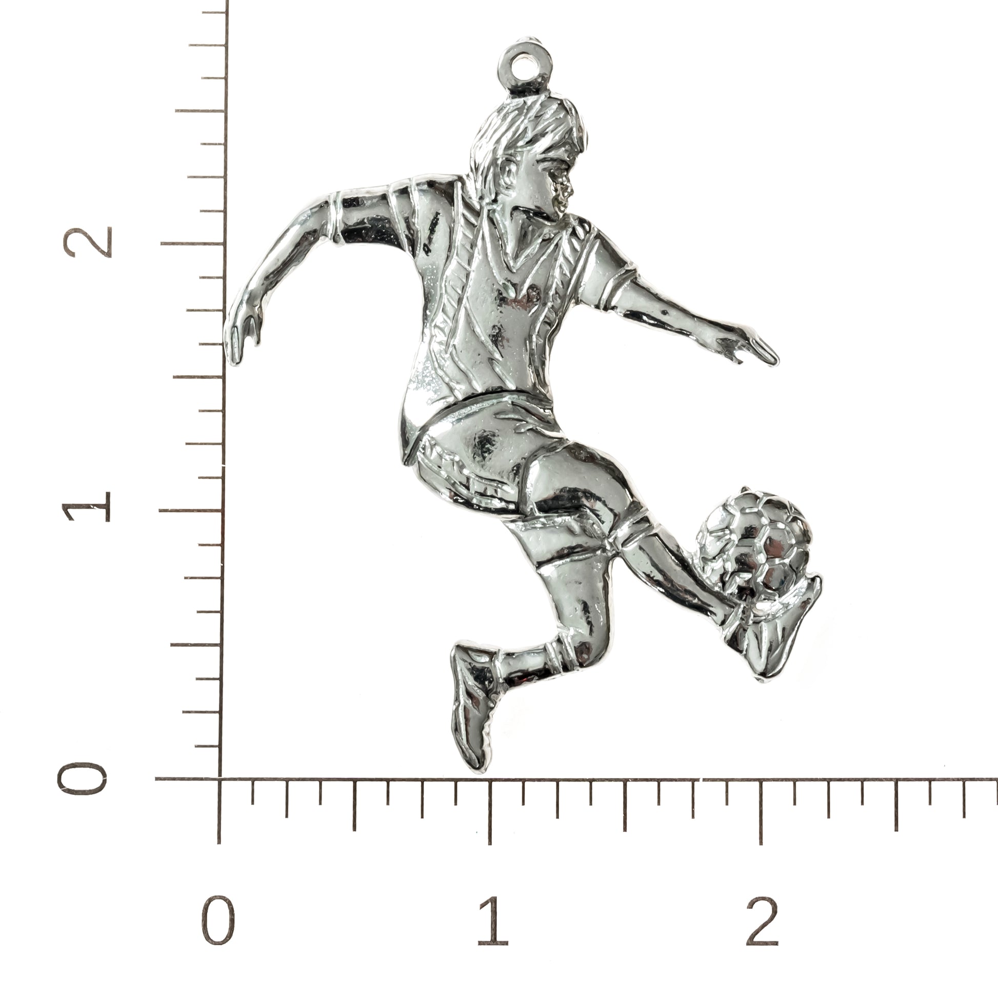 Silver Pewter Metal Soccer Ornament Top Gift Ideas - House of Morgan Pewter