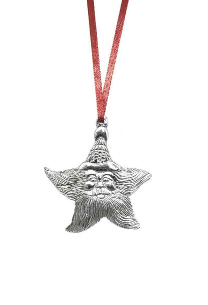 Santa Claus Star Christmas Ornament