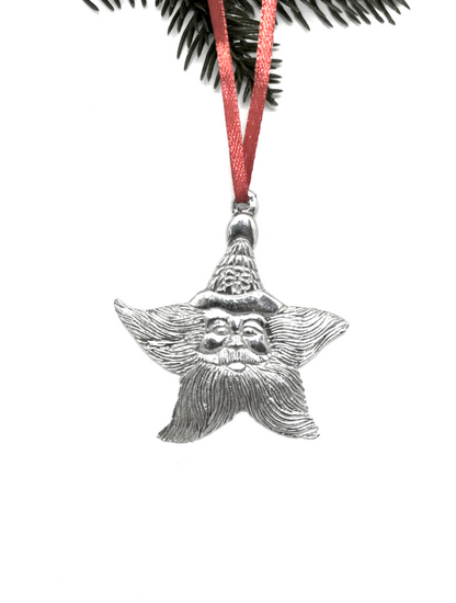 Santa Claus Star Christmas Ornament