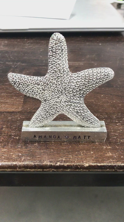 Wedding Party Favors - Metal Starfish Place Marker Holder - Bulk
