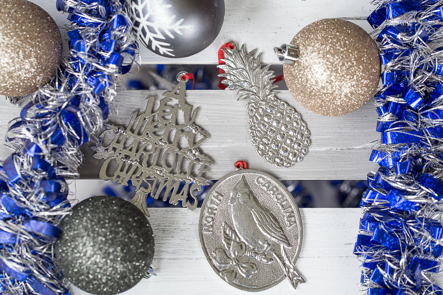 Charlotte Christmas Ornament - Individual Ornament or Gift Set - CLT Travel Souvenir Gift