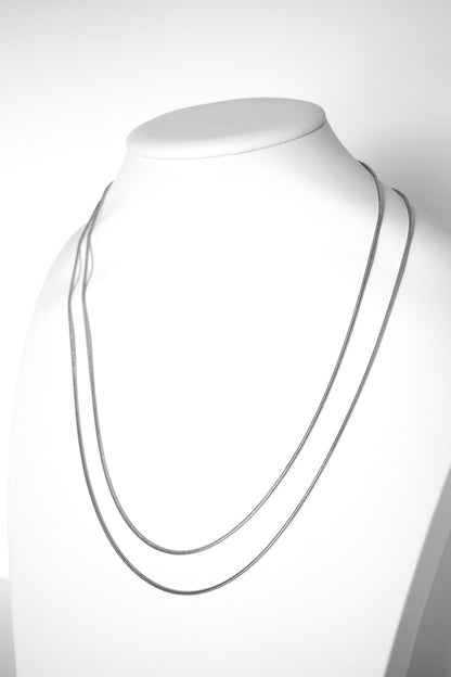 thin snake necklaces with different lengths