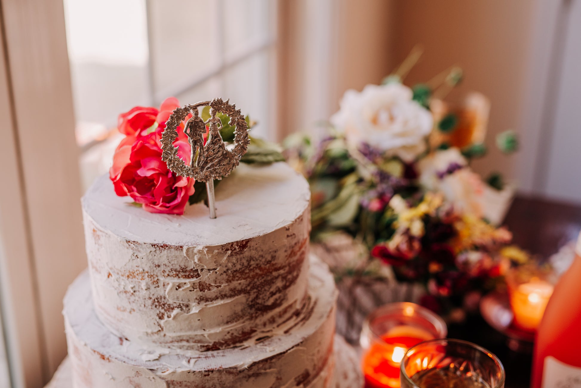 beautiful pewter wedding cake toppers 