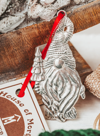 Gnome Christmas Ornament - Forest Gnome - Jewelry - Suncatcher - Earrings - Necklace - Plant Stake - Keychain