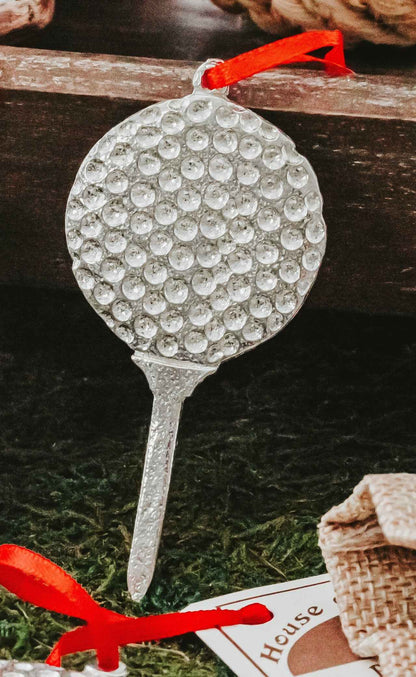 Female Golfer Ornament - Golfer Christmas Ornament - Lady Golfing Gift