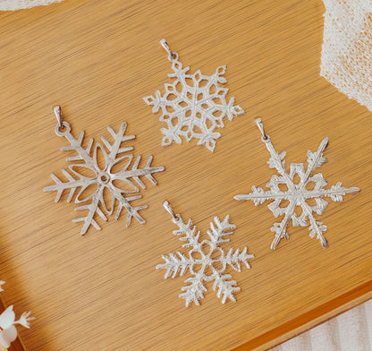 Snowflake Pendant Necklace - Snowflake Jewelry - Snowflake Gifts