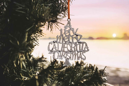 A Very Merry California Christmas Ornament - California Gift