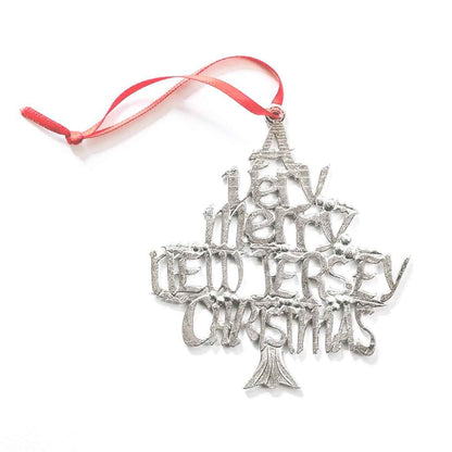 A Very Merry New Jersey Christmas Ornaments- New Jersey Gift