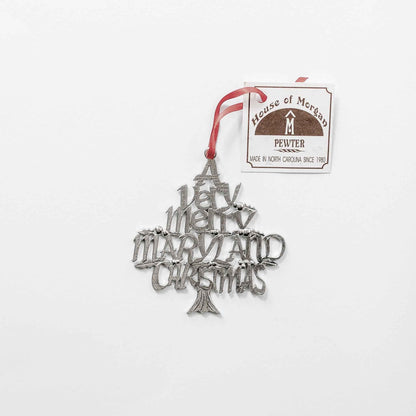 Maryland Christmas Ornaments - Sailboat - Crab - MD Travel Gift Set and Souvenirs