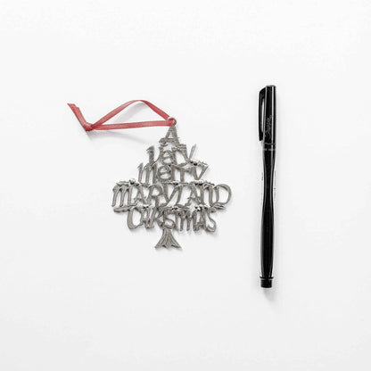 Maryland Christmas Ornaments - Sailboat - Crab - MD Travel Gift Set and Souvenirs