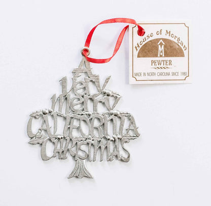 A Very Merry California Christmas Ornament - California Gift