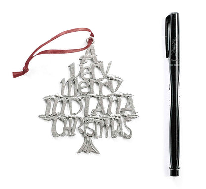 Indiana Gifts - A Very Merry Indiana Christmas Ornament