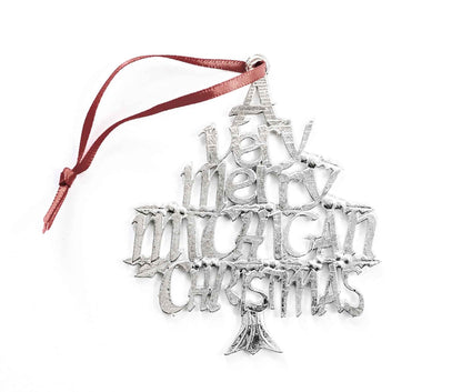A Very Merry Michigan Christmas Ornament - Michigan Gift