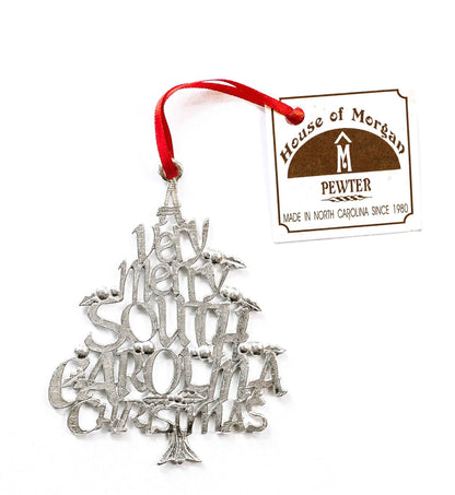 A Very Merry South Carolina Christmas Ornament - South Carolina Gifts