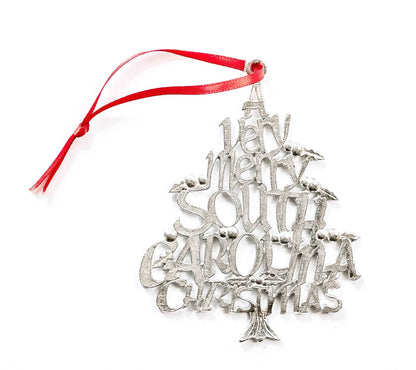A Very Merry South Carolina Christmas Ornament - South Carolina Gifts