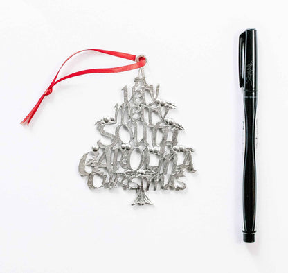 A Very Merry South Carolina Christmas Ornament - South Carolina Gifts