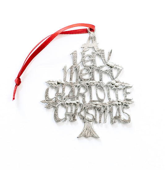handmade charlotte christmas ornament