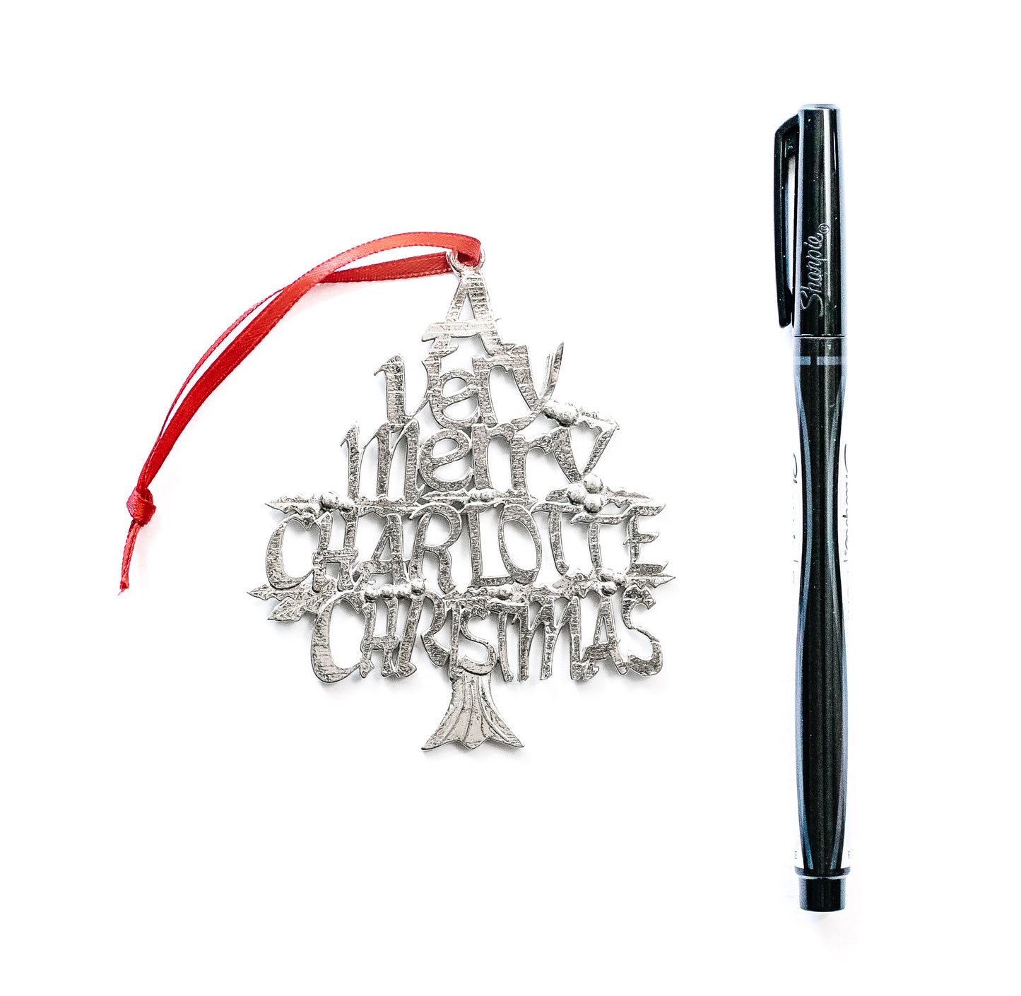 Charlotte Christmas Ornament - CLT Travel Souvenir and Gift